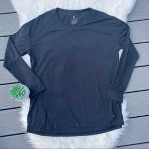 On Running Black Long Sleeve Top